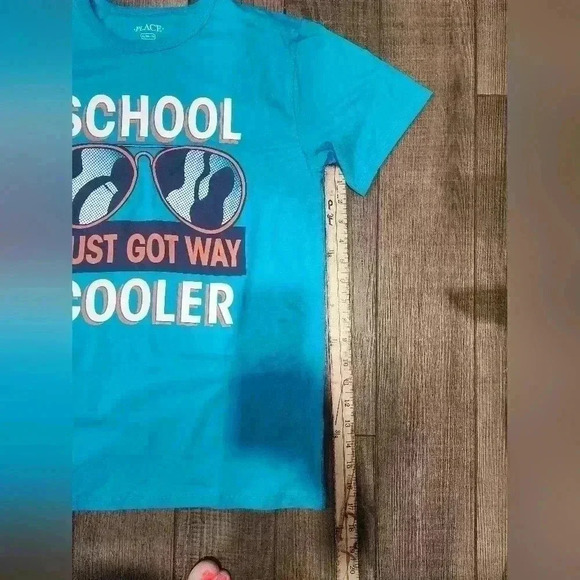 Boys Size XL 14 The Children’s Place Graphic Tee "  School Just Got Way Cooler" - Picture 5 of 5